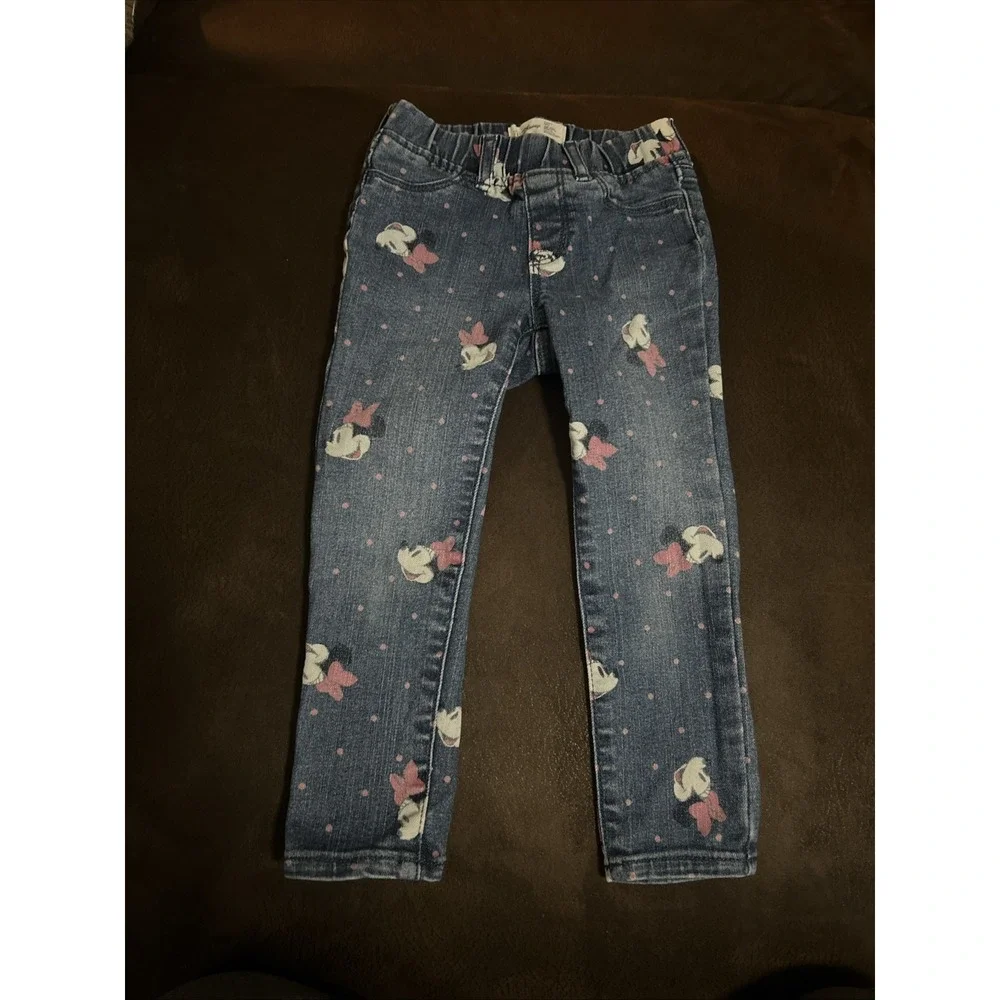 Dinsey/Baby Gap Minnnie Mouse High Stretch Jeggings 4 Years Elastic Waist